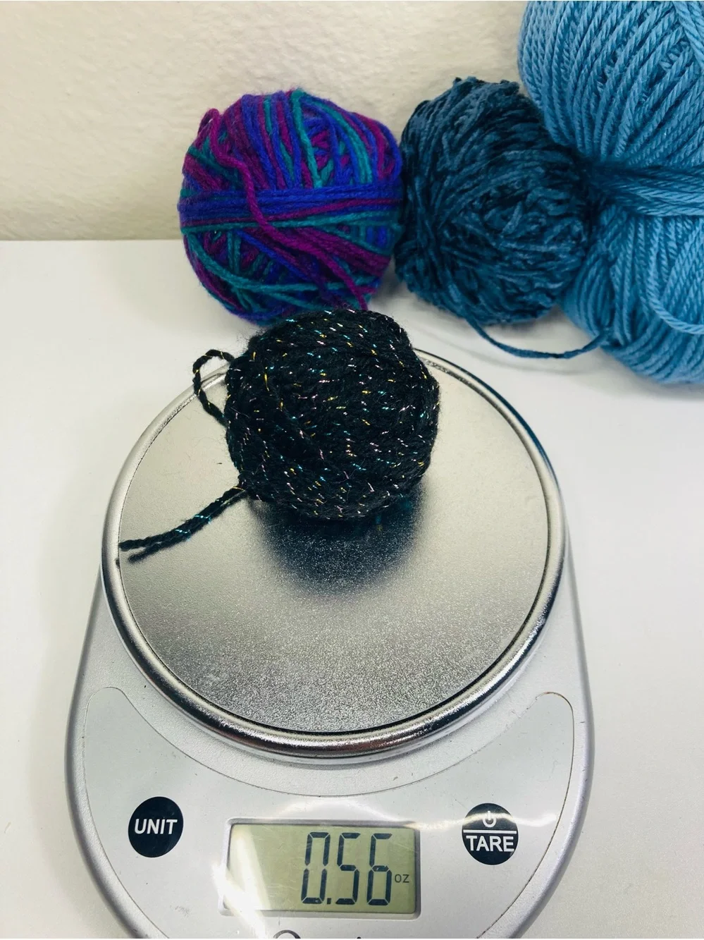 Funky Yarn: Bernat Bamboo White & Assorted Blue Yarn Bundle